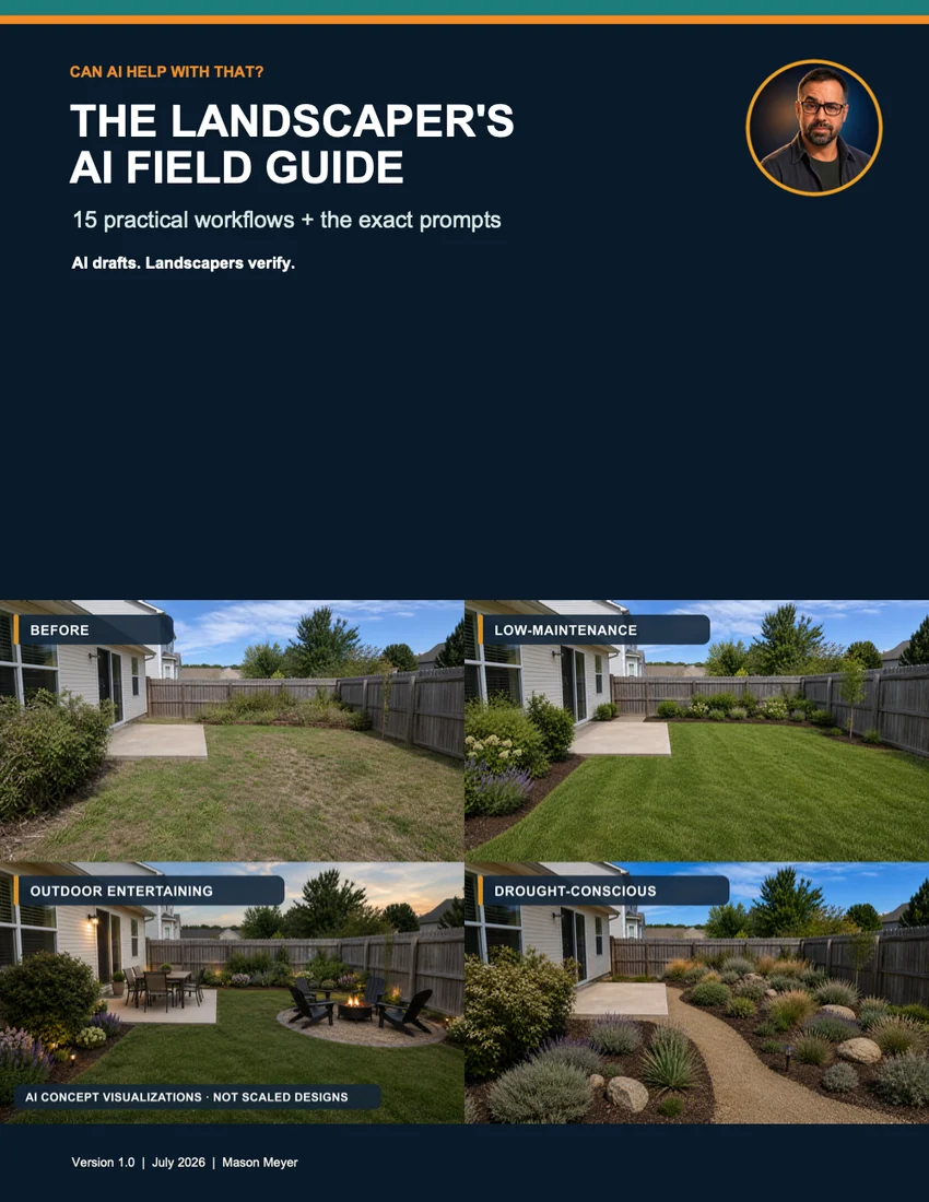 The Landscaper's AI Field Guide cover